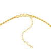 Engravable Dog Tag Necklace on Rope Chain