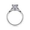14K White Gold Marquise Shape Diamond Engagement Ring