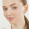 Small Ribbed Polished Hoops