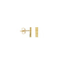 Triple Square Bar Stud Earrings