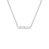Block Nameplate Curb Chain Necklace