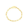 Octagon Clasp Paper Clip Bracelet