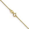 14K .8mm Loose Rope Chain Spring Ring Clasp