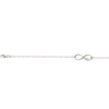 Sterling Silver Infinity Symbol Love Adjustable Bracelet