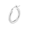 3mm x 20mm Polished Hoop Earrings
