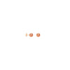 8mm Hollow Laser Ball Stud Earrings