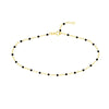 Black Enamel Bead Piatto Chain