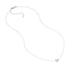 Sideways Mini CZ Anchor Necklace