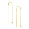 1/20tcw Diamond Star Threader Earrings