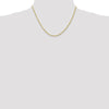 10K 2.25mm Diamond-Cut Rope Chain