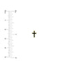 Black Enamel Cross Stud Earrings