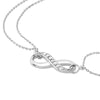 Infinity on Chain Bracelet with Diamond