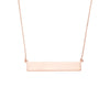 Engravable Bar &amp; Adjustable Necklace