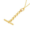 Diamond Bar On Rolo Chain Charm