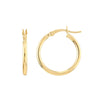 2mm x 20mm Polished Hoop Earrings