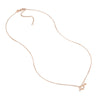 Mini CZ Heart and Arrow Adjustable Necklace