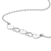 Solid and Open Hearts Bar Necklace