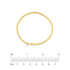 Sterling Silver Polished Bead Stretch Bracelet