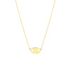 Evil Eye Cutout Adjustable Necklace
