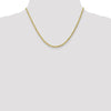 10K 3mm Diamond-Cut Rope Chain