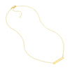 Mini Bar Necklace with Cutout Cross