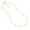 Diamond Bezel and Cluster Stations Necklace