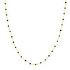 Black Enamel Bead Piatto Chain