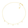 CZ Cross Dangles Adjustable Choker