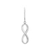 Plated Sterling Silver Infinity Dangle Earrings