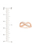 Half-CZ Infinity Ring