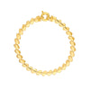 Polished Diagonal Oval Link Bracelet