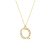 Diamond Gothic 'Q' Necklace