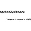 Sterling Silver Black CZ and Polished Curb Link Bracelet