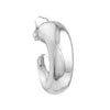 Sterling Silver Graduated Open Hoop Earrings