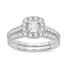 14K WG 1.42CT Diamond Bridal Ring