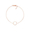 Open Wire Circle Adjustable Bracelet
