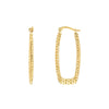 Square Laser Hoop Earrings