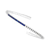 50/50 Sapphire &amp; Diamond Flex Tennis Bracelet