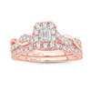 14K RG 1.00CT Fancy Cut Bridal Ring
