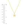 Pave Diamond Starfish Necklace