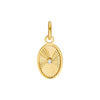 Diamond Fluted Oval Charm