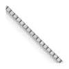 10K White Gold .7mm Box Chain