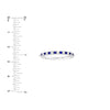 Diamond Sapphire Eternity Band (1/4tcw)