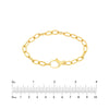 Diamond Pear Lock Oval Link Chain