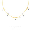 Mini Block Nameplate Station Necklace