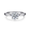 14K White Gold Round Diamond Engagement Ring