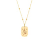 Virgo Engraved Pendant