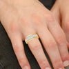 14K 0.96Ct Diamond Mens Band