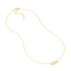 Diamond Paper Clip Element Necklace