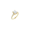 14K Yellow 8x6 mm Emerald Engagement Ring Mounting